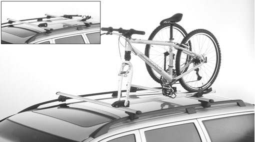 Bicycle holder + wheel holder for fork mounting