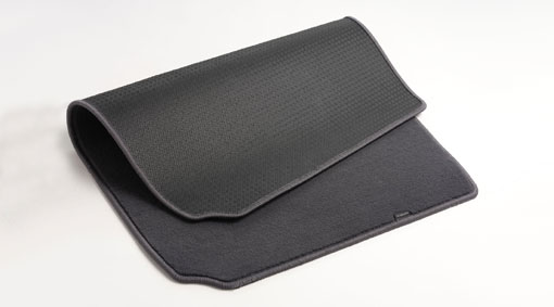 Mat, luggage compartment, textile, reversible