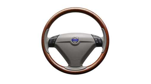 Steering wheel, wood, Sapeli Wood