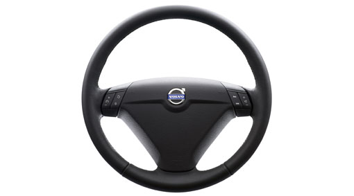 Steering wheel, leather