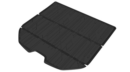 Shaped plastic load compartment mat