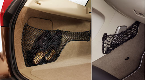 Net pockets – passenger compartment and load compartment