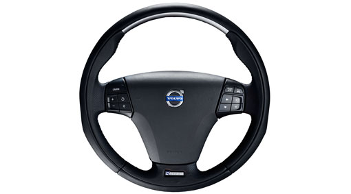 Steering wheel, sport, aluminum inlay