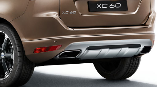 Double integrated tailpipes