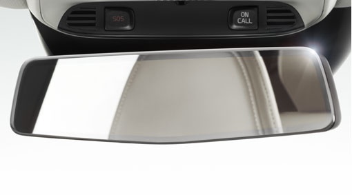 Mirror, rearview, autodimming with compass