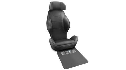 Padded upholstery for integrated booster seat