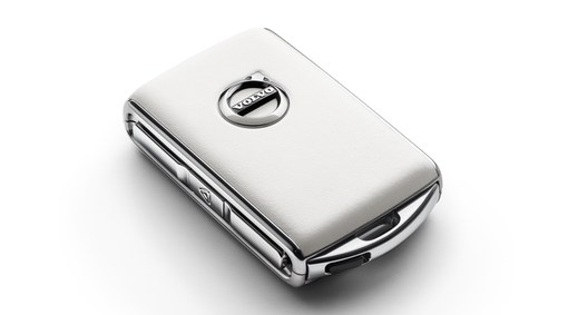 Remote key fob shell – white leather