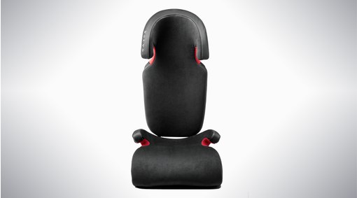 Booster cushion/backrest, leather and nubuck textile