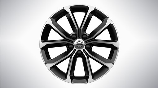 Complete wheels, winter 17" 5-V Spoke Black Diamond Cut - 1036