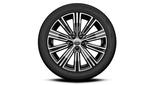 Complete wheels, winter 18" 10-Multi Spoke Black Diamond Cut - 1038