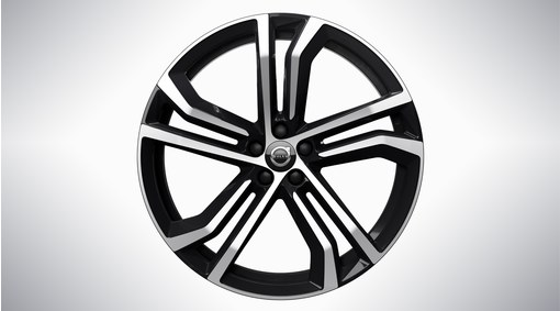 Complete wheels, winter 21" 5-Double Spoke Black Diamond Cut - 1136
