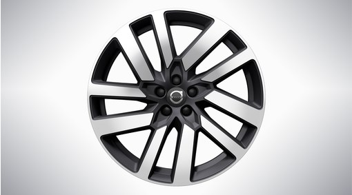 Complete wheels, winter 20" 5-V Spoke Matt Graphite Diamond Cut - 1167
