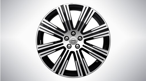 Complete wheels, winter 20" 8-Multi Spoke Black Diamond Cut - 1139