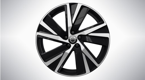Complete wheels, winter 19" 5-Spoke Black Diamond Cut - 1141