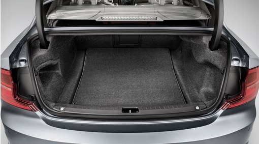 Reversible luggage compartment mat 