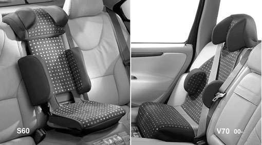 Child seat, padded upholstery
