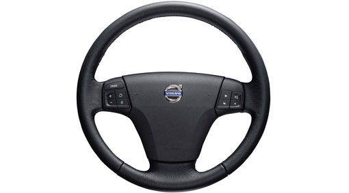 Steering wheel, leather