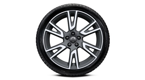 Complete wheels, winter 19" 6-Double Spoke Matt Tech Black Diamond Cut - 151
