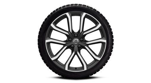 Complete wheels, winter 20" 5-Double Spoke Matt Tech Black Diamond Cut - 234