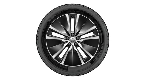 Complete wheels, winter 19" 5-Double Spoke Black Diamond Cut - 1079
