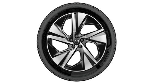 Complete wheels, winter 20" 5-Spoke Black Diamond Cut - 1094