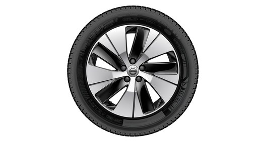Complete wheels, winter 18" 5-Spoke Black Diamond Cut - 1076