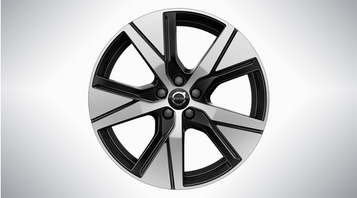 Complete wheels, winter 19" 5-Spoke Black Diamond Cut
