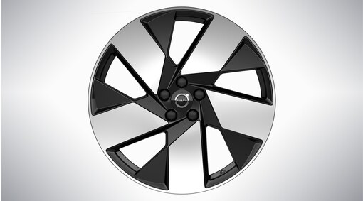 Komplette hjul, 20" 5-Spoke Black Diamond Cut - 1185